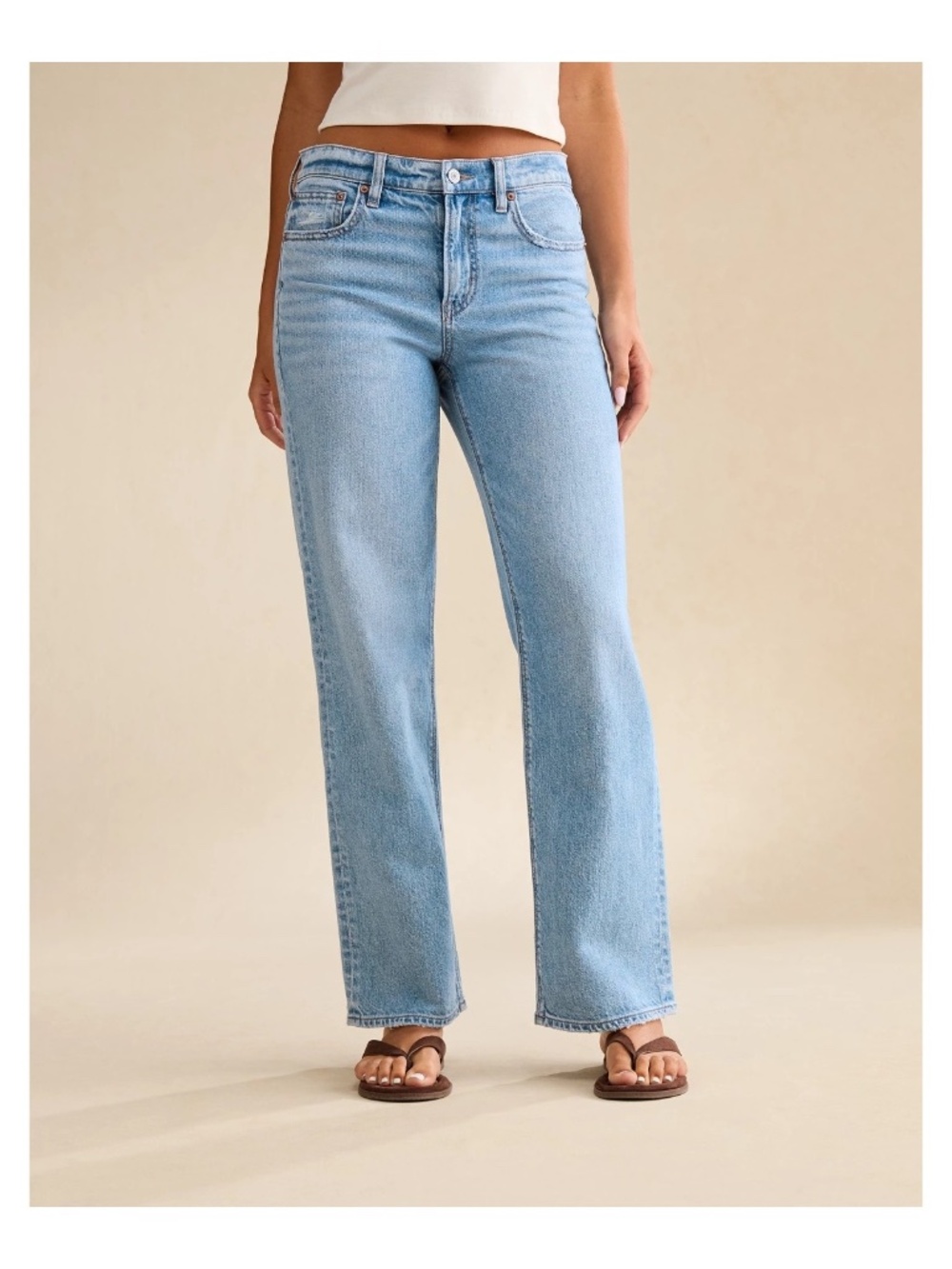 American Eagle Strigid High-Waisted Stovepipe Jeans Size 10 Medium Indigo